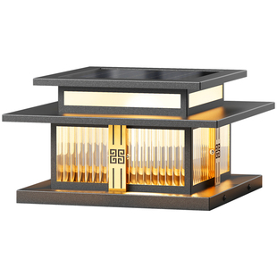 太阳能柱头灯2026新款门柱围墙户外别墅庭院大门两侧门口柱子院子