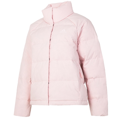 阿迪达斯粉色羽绒服女装2025冬季新款短款羽绒衣外套运动服IX8864