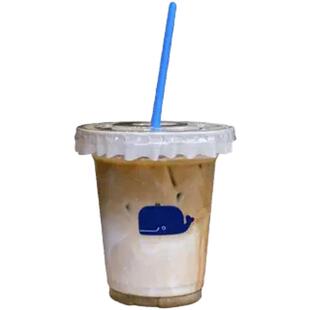 咖啡杯一次性350ml网红pet胖胖杯奶茶杯透明冷饮自制饮料杯子带盖
