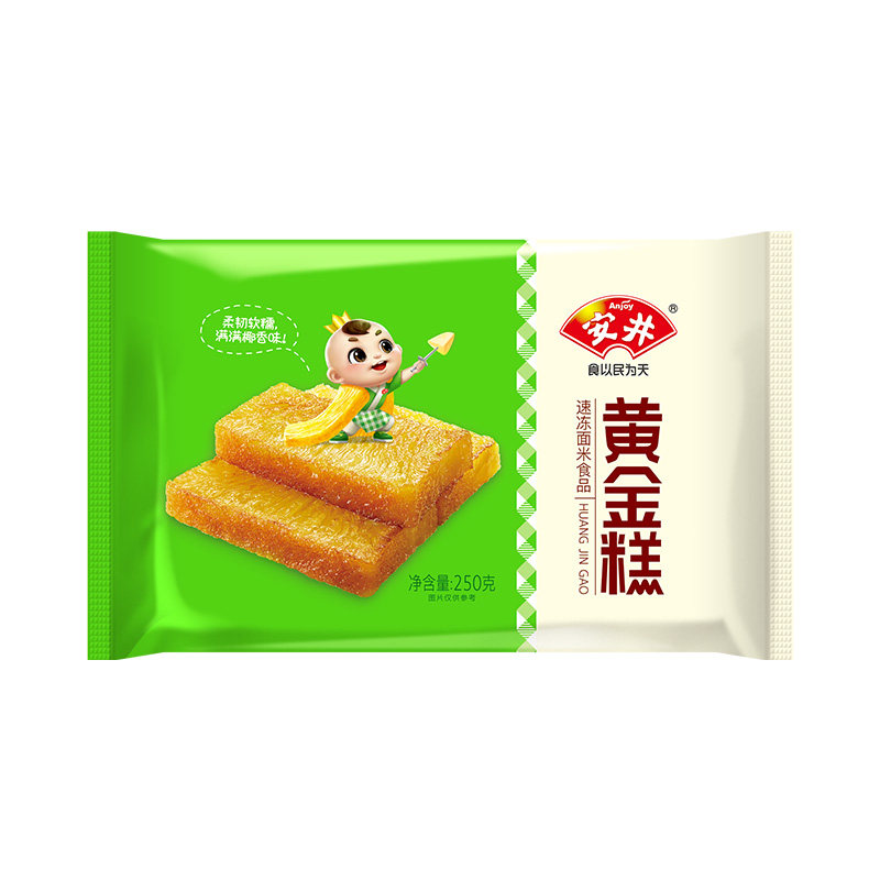 安井黄金糕250g速冻食品早餐半成品广式发糕茶点糕点速食早茶米糕