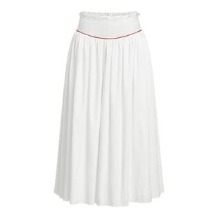 cheap art label运动感透明网纱落胯露腰白色半身裙女26春季新款