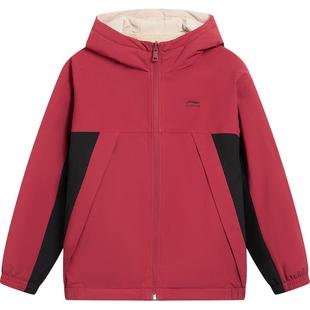 新年装|李宁儿童红色加绒外套2026马年本命年男童装女摇粒绒衣服