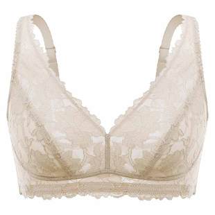 HSIA遐内衣女大胸显小性感长三角杯胸罩包容全罩杯轻薄无钢圈文胸