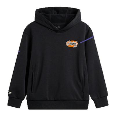 李宁儿童卫衣男童2025秋冬新款加绒保暖连帽卫衣休闲运动宽松上衣