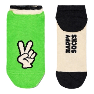 Happy Socks个性潮牌春夏款子女男薄荷曼波黑白袜短袜ins短袜女