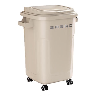 工业风垃圾桶厨房大号大容量移动加高餐饮带轮家用高款户外垃圾桶