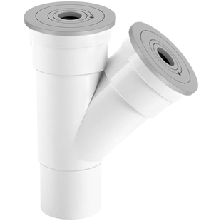 50管排水三通75厨房下水道专用下水管三头通pvc内插斜y型40分水器