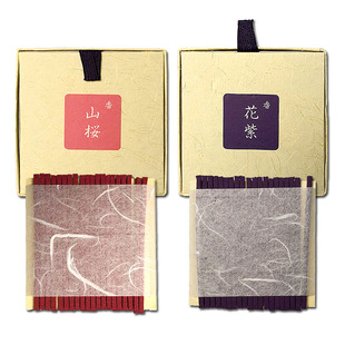 原装进口 日本线香 比叡山 延历/寺山樱花紫短款线香天然室内熏香