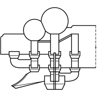 三踩柱头科斗拱CAD-清式斗口单昂三视图及分件尺寸图cad动态块
