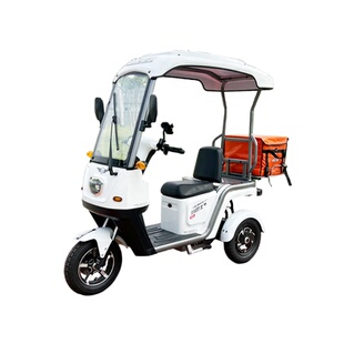 新国标小巴士外卖电动车2026新款三轮车高速电动摩托车专用电瓶车