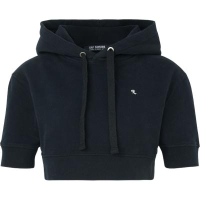 【季末折扣】Raf Simons 秋冬女刺绣棉质短款连帽卫衣