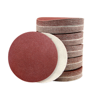 气磨砂纸5寸打磨机圆形125自粘圆盘植绒砂纸片4寸角磨抛光磨光机