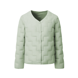 千仞岗2025秋冬新款羽绒服短款V领背心保暖轻薄外套百搭叠穿上衣