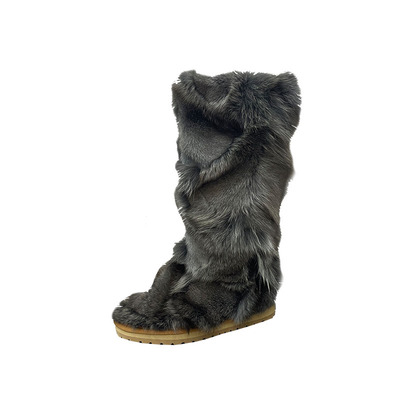 雪地靴毛毛靴子保暖冬季皮毛一体