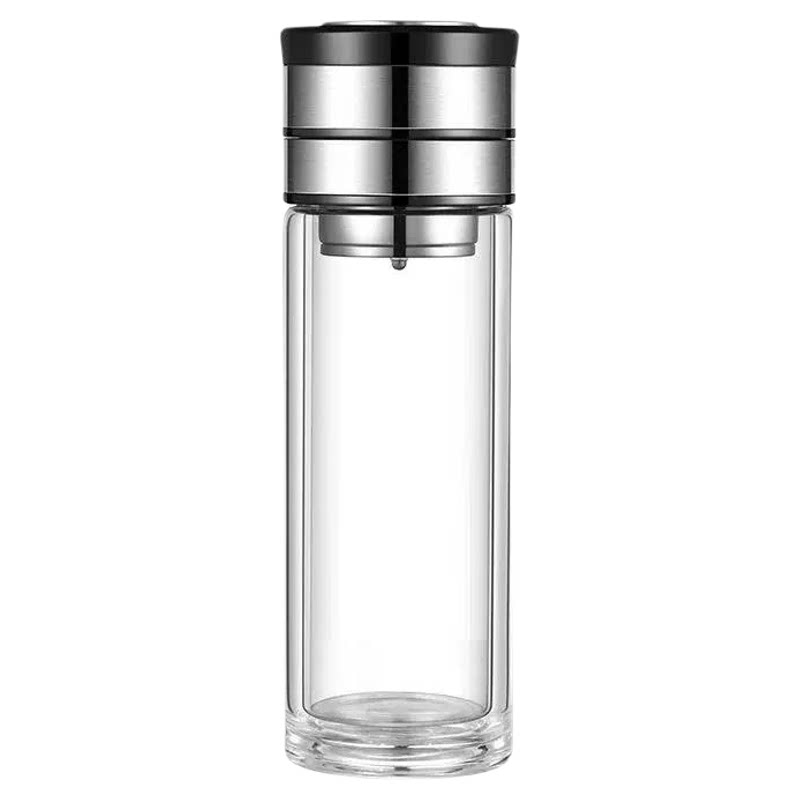 新款双层玻璃杯男女款汽车水杯车玻璃杯