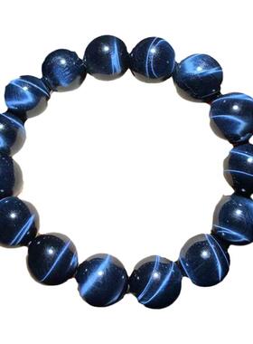 南非蓝虎眼石手链天然虎睛石鹰眼石木变石男女款手串饰品直播