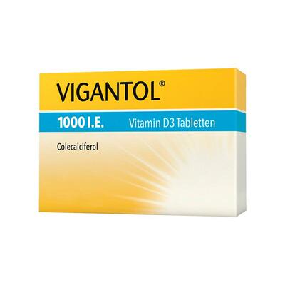 欧洲直邮德国药房VIGANTOL维生素D1.000助钙吸收vd补钙缺钙100粒