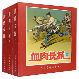 血肉长城（套装共3册）革命战争连环画库 儿童文学彩色图画故事书 老师推荐小学生寒暑假课外阅读书籍
