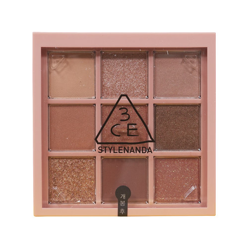 韩国3CE九宫格眼影盘9色花火盘西柚盘奶茶色dearnude哑光overtake