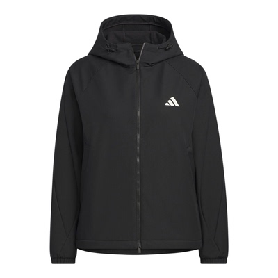 adidas阿迪达斯女子运动训练休闲梭织连帽夹克外套KC0054