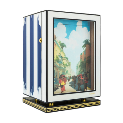 LUBINSKI雪茄保湿盒立式展示柜雪松木内衬醇化箱三层醒茄收纳烟盒