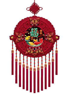 贵妃红仿玉雕太阳花中国结