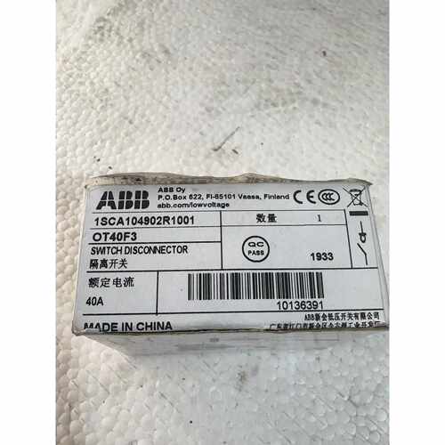 议价全新原装ABB隔离开关OT40F3维修