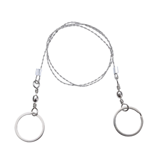 手拉线锯随身便携钢丝锯户外绳锯荒野求生锯不锈钢锯野外生存用品