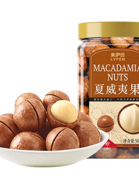 来伊份夏威夷果500g坚果炒货零食