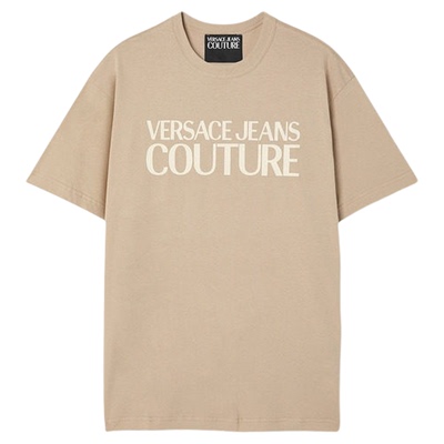 【新品】VERSACE JEANS COUTURE 男士印花棉质平纹针织T恤