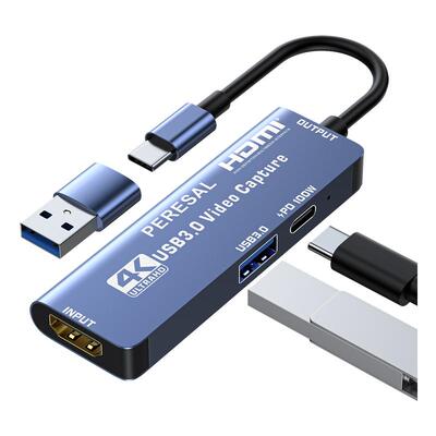 TypeC视频直播采集卡边玩边充电