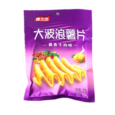 大波浪穗之杰薯片零食校园蜜汁