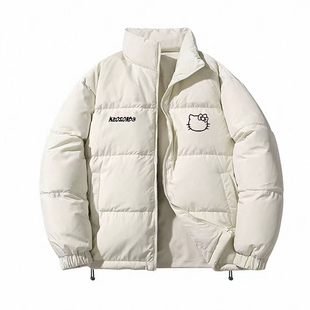 休闲加厚外套棉服女款2025新款冬季立领小个子夹棉短款情侣装棉袄