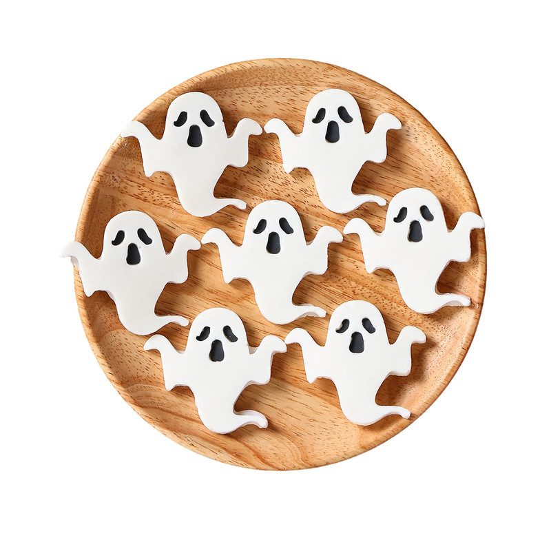 万圣白色幽灵巧克力蛋糕装饰