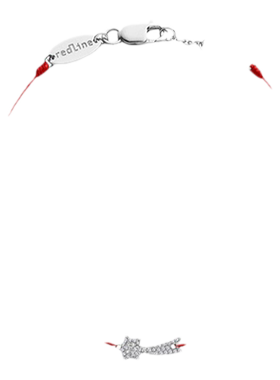 红绳女士钻石金绳制手链
