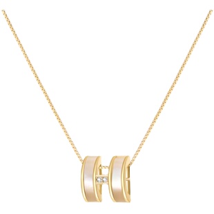 IL GIRO几尤哈勃定律项链2026新款H型简约彩银饰品轻奢小众锁骨链