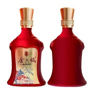 金六福 禧之顺50.8度兼香型白酒红瓶500ml*6瓶礼盒装宴席婚宴酒