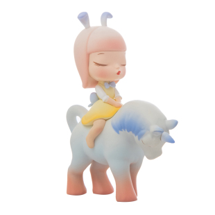 白夜童话 独角兽创意手办摆件装饰车载可爱少女心新年春节小礼品