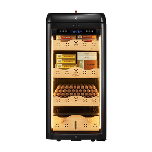 TYLZA高端智能雪茄柜恒温恒湿裸养WIFI控制净氨雪松木指纹锁TC118