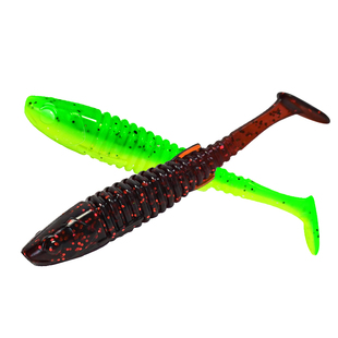 零启动鳜神波动T尾路亚鳜鱼翘嘴鲈鱼鳡鱼软饵假饵黑坑螺纹软虫