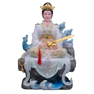 九天玄女神像汉白玉工艺品家用供奉摆件九天圣母娘娘九天玄女佛像