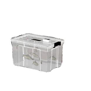 活鱼水箱密封车载钓鱼装备长方形透明装鱼运输箱渔具收纳箱钓箱