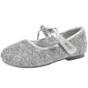 百丽童鞋玛丽珍艾莎公主鞋春季新款中小儿童浅口单鞋子88783A85