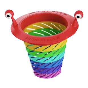 可爱彩虹可折叠小怪兽水槽过滤网厨房沥水下水道防堵残渣过滤器