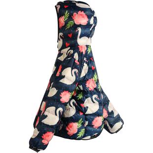 新国标90白鸭绒女童羽绒服轻薄款秋冬款连帽印花保暖内胆儿童外套