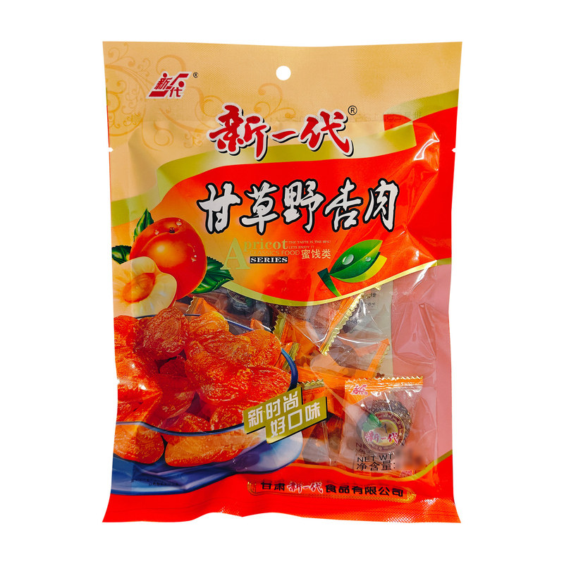 新一代甘草野杏肉218g怀旧蜜饯