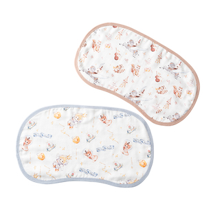 新生婴儿云片枕吸汗透气纱布枕巾0到6个月初生宝宝枕头拍嗝巾四季