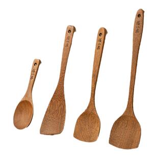 张小泉锅铲煎铲子炒菜汤饭勺厨具不粘锅专木柄家用小号耐高温套装