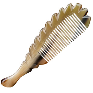 天然牦牛角梳子好用按摩梳便携包包梳家用美发梳按摩头皮经络梳