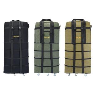 158航空托运包帆布行李袋包大容量搬家旅行袋带轮背拉折叠行李包